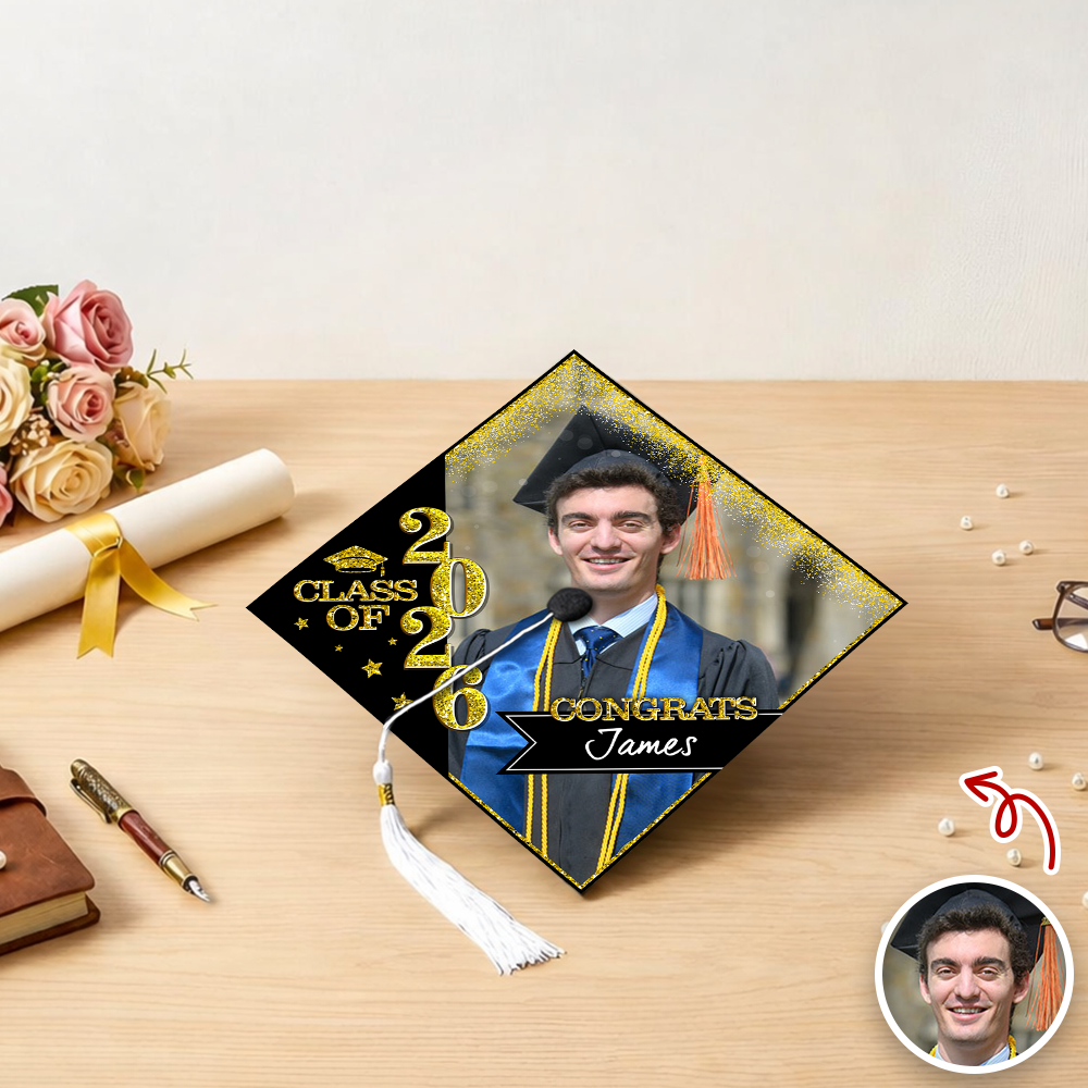 Personalized Photo Class Of 2026 Graduation Cap Topper HO82 901568