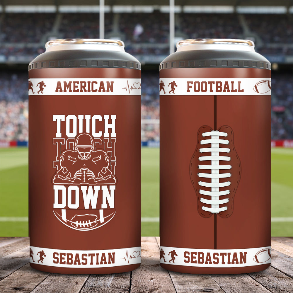 Custom Name Football Cooler Tumbler - Gifts for Men Football Players Lovers Men HO82 900934