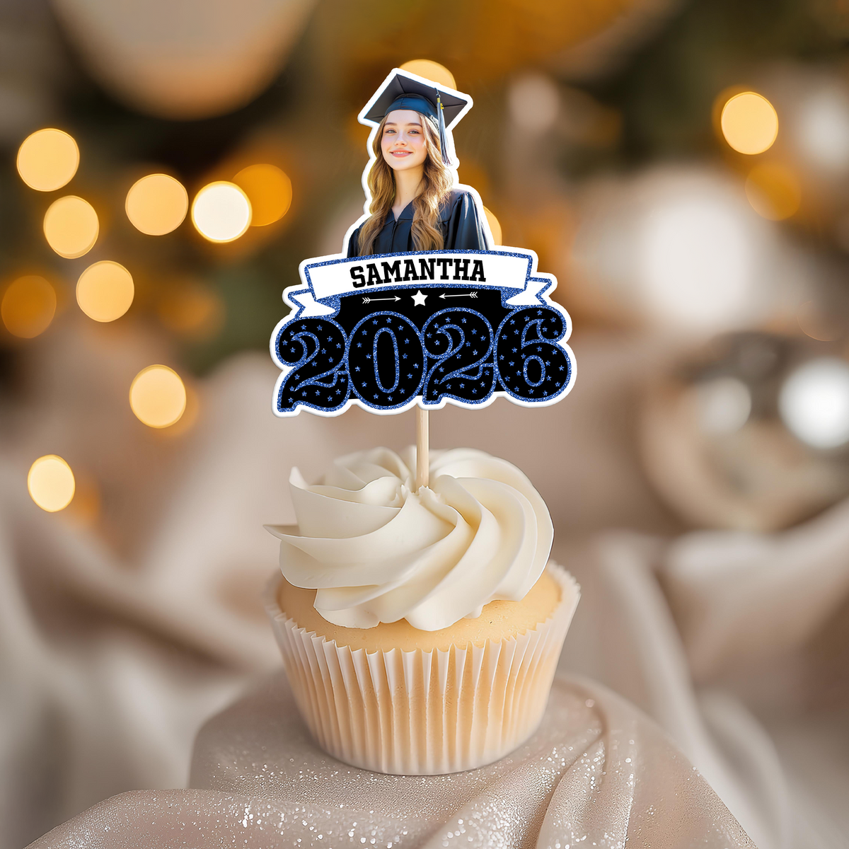 Custom Photo Congrats Graduation Cupcake Topper - Graduation Party Decor for Graduates HO82 901452
