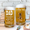 Thanks Dad We Woof You New Version - Personalized Beer Glass Mug TH10 892567
