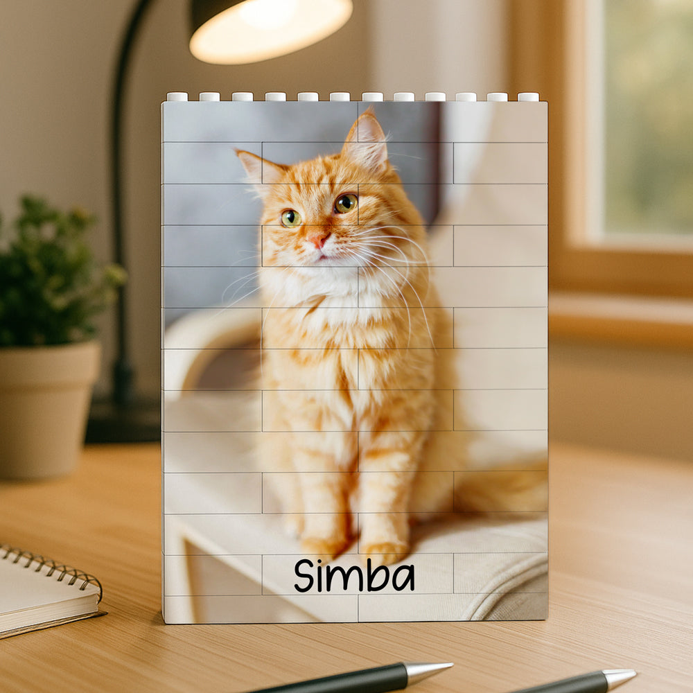 Custom Dog Cat Photo Rectangle Building Brick Blocks Gift For Dog Cat Lovers HA75 892514