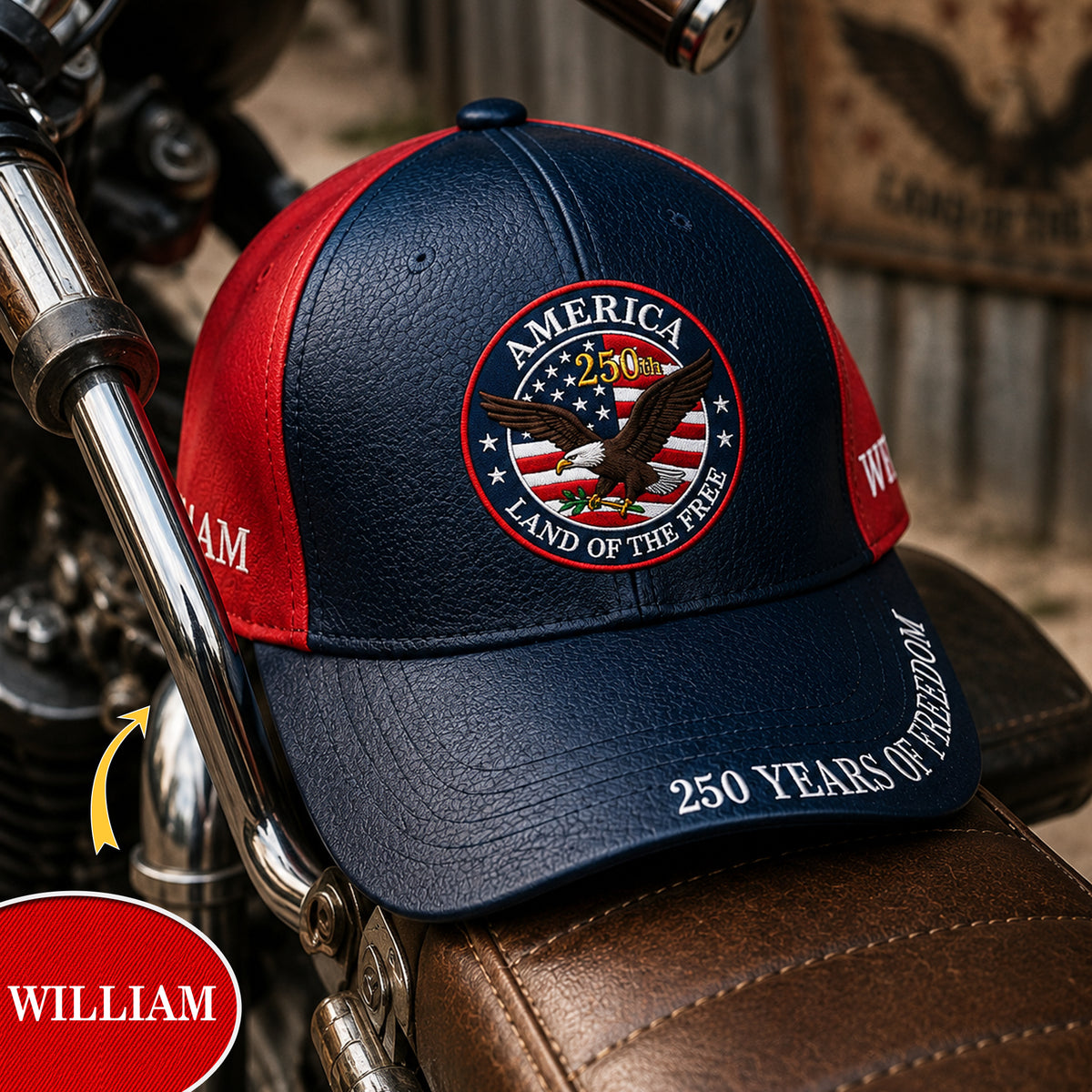 Personalized Land Of The Free 250 Years Classic Cap TH10 170053