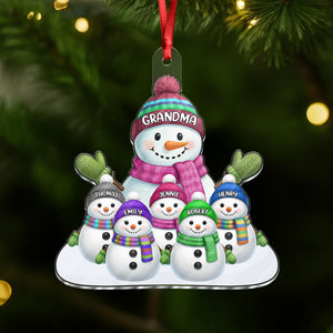 Custom Name Snowman Family Acrylic Ornament CH07 899778