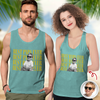Personalized Vintage Photo Best Dad Mom Ever Tanktop CH07 911704
