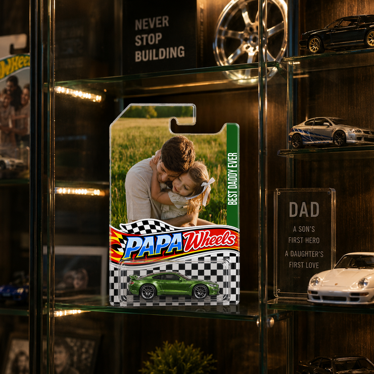 Personalized Dad Wheels Toy Car Photo Gift For Father’s Day CH07 911680