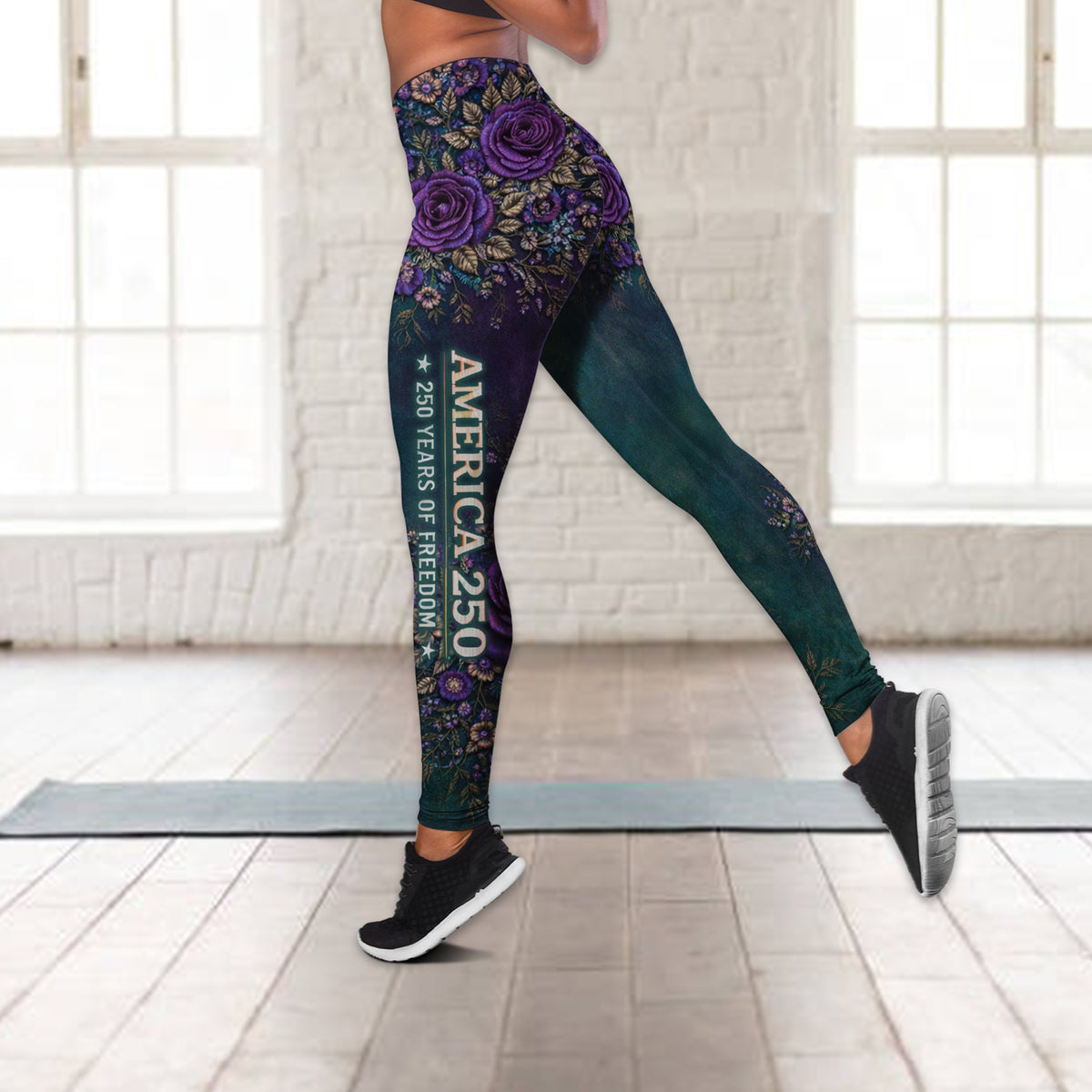 Personalized Patriotic Women’s Leggings – American 250th Anniversary Independence Day Pants HO82 901972