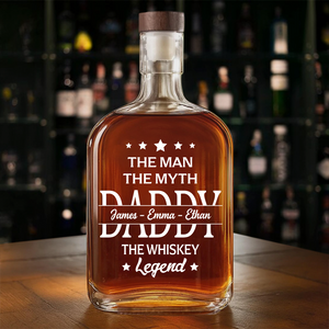Personalized Gift To Dad The Man The Myth The Legend Whiskey Bottle LM32 893593