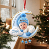 Custom Baby Photo First Christmas Acrylic Ornament, Personalized Christmas Baby Shower HA75 922068