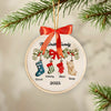 Personalized Family Stocking Embroidery Hoop Ornament TH10 896741