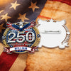 Personzalized Name USA 250th Anniversary Patriotic Eagles Acrylic Pin LM32 899531