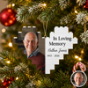 Personalized Memorial Photo In Loving Memory Christmas Building Blocks Ornament CH07 180446