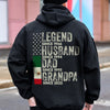 Personalized Legend Husband Dad Grandpa Back Shirt With American And Mexico Flag TH10 894317