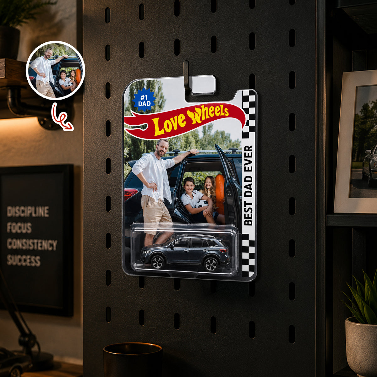 Custom Photo Dad Wheels Toy Car Wheels - Personalized Gift For Father’s Day HA75 921528