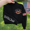 United States Of America 250th Anniversary 1776-2026 Eagle Sleeve Embroidered Sweatshirt LM32 899593