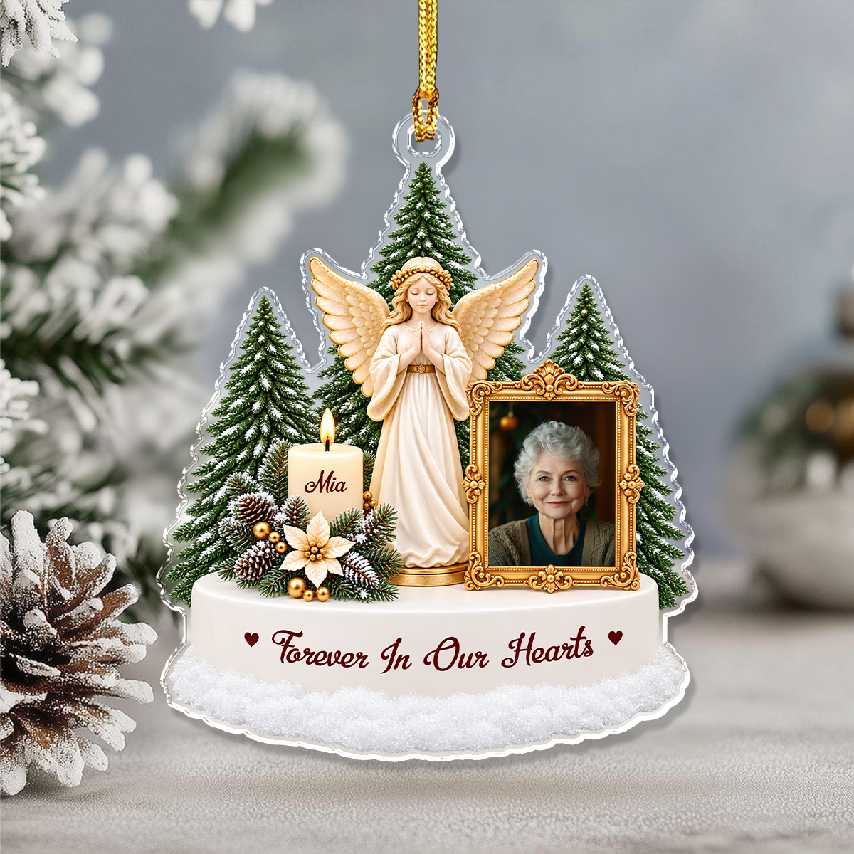 Custom Photo I'm Always With You Photo Memorial Acrylic Ornament CH07 180896