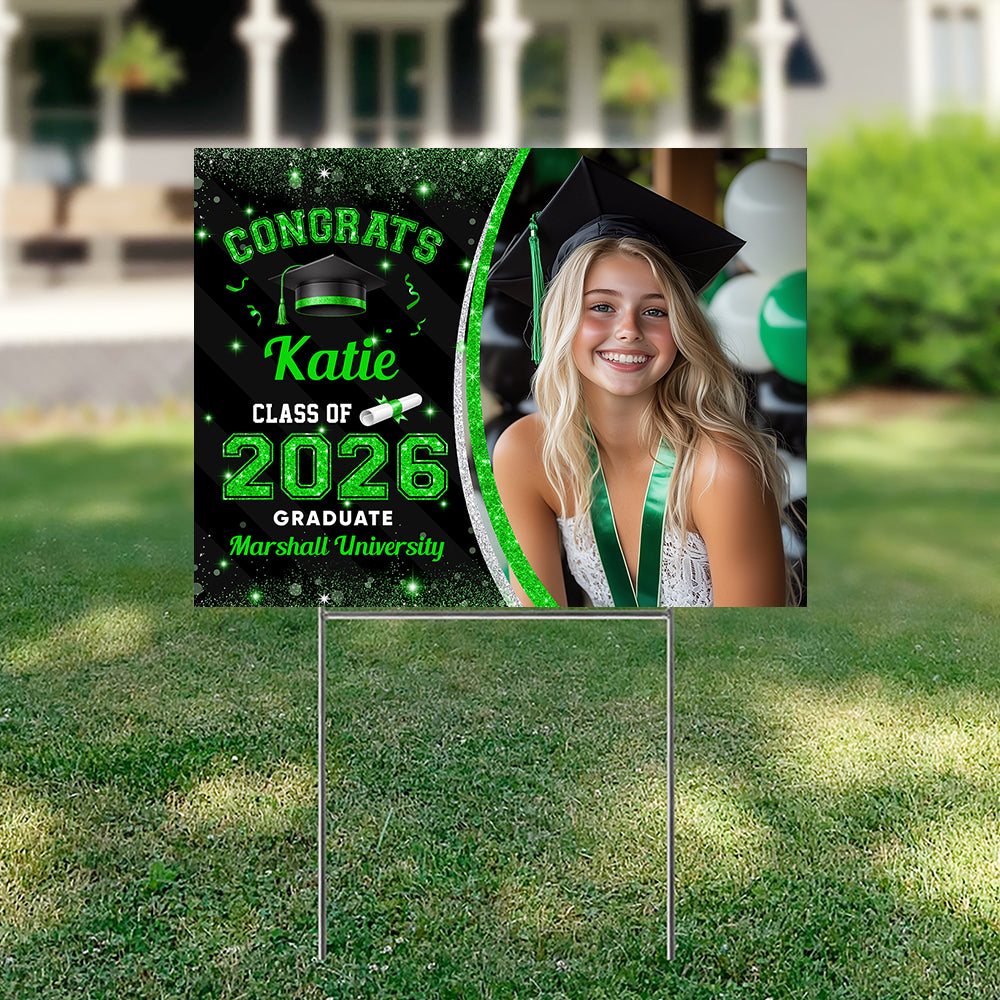 Custom Photo Class Of 2026 Personalized Graduation Yard Sign HA75 920462