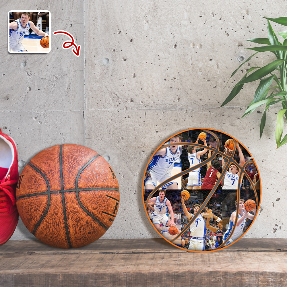 The Photo Collage And Basketball Wood Frame For Sport Lover LM32 897167