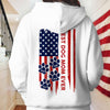 Custom Name Best Dog Dad, Dog Mom Ever American Flag Back Bright Shirt TH10 169833