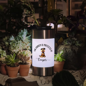 Personalized Clipart This Garden Is Protected By My Dog Solar Garden Light TH10 898035