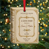 Personalized Love Story Christmas Ornament – Custom Couple Names & Date Book Ornament, Anniversary Wedding Gift TH10 170707