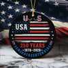 America 250 Years Semiquincentennial Ceramic Ornament TH10 894677