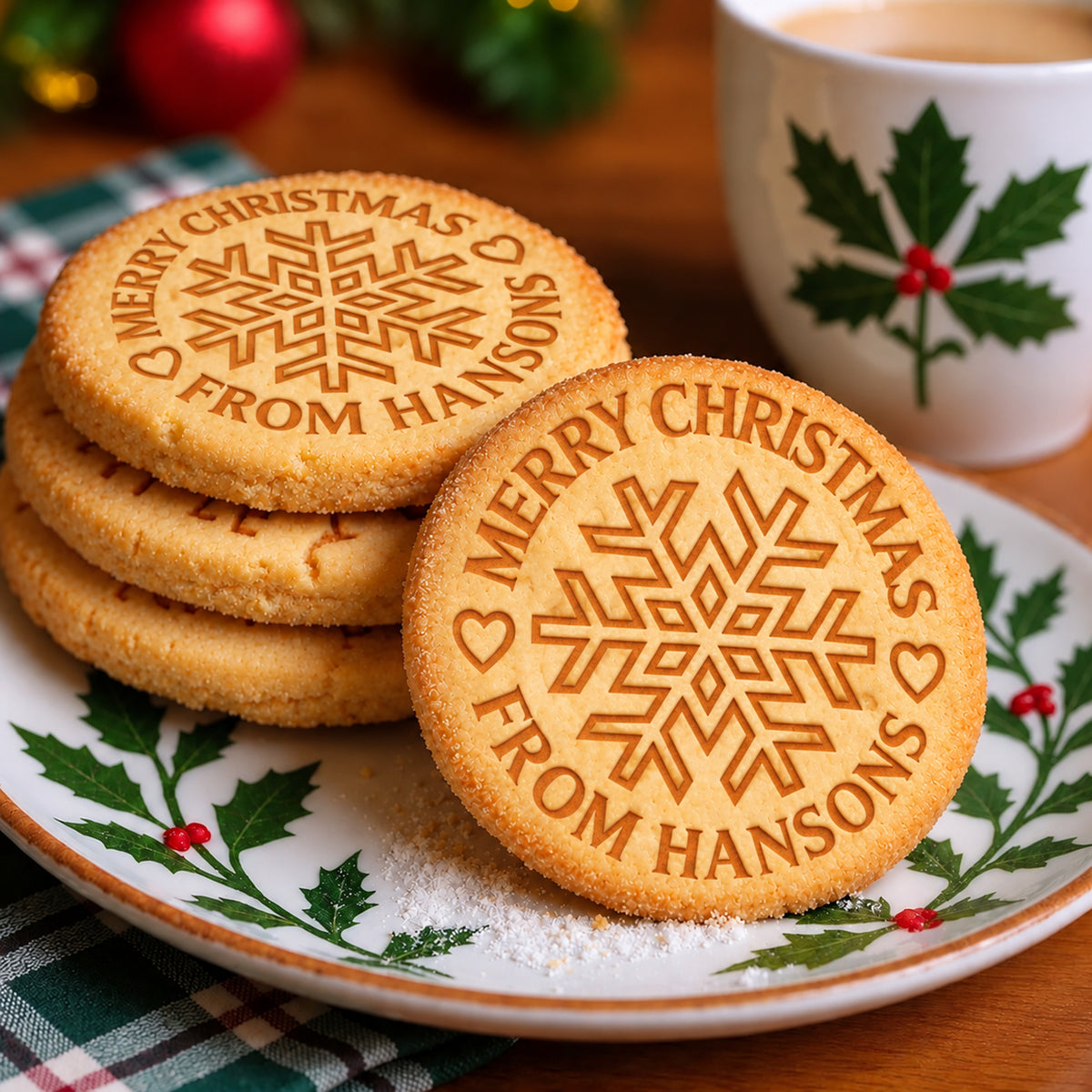 Personalized Family Name Merry Christmas Cookie Stamp HA75 57002