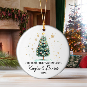 Personalized Name Our First Christmas Together Ceramic Ornament LM32 895601