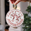 My Mind Still Talks To You Toile - Personalized Ceramic Ornament HA75 897460