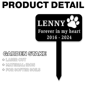 Custom Dog Name Memorial Garden Stake TH10 891471