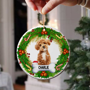 Personalized Dog Photo Ceramic Ornament Gift For Dog Lovers CH07 899498