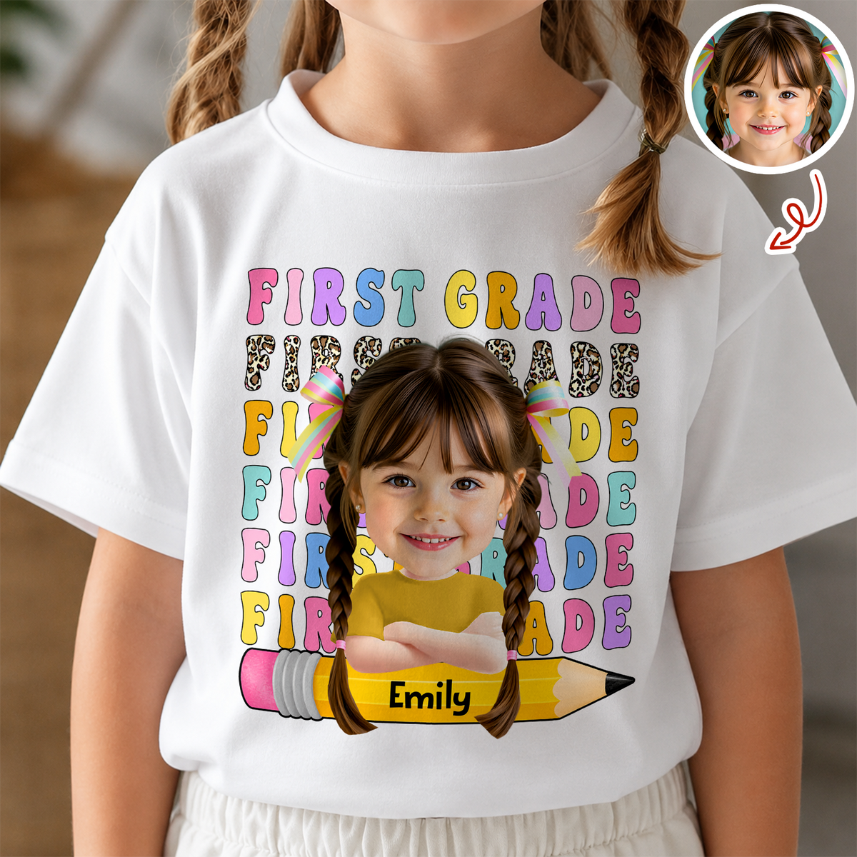 Custom Photo Back To School Shirt First Day Of School - Personalized Kid Shirt HA75 921702