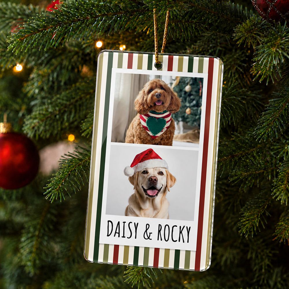 Personalized Photo Strip Christmas Acrylic Ornament, Christmas Gift For Boyfriend, Besties & Family TH10 170839