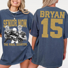 Custom Senior Dad Mom Football Shirt, Personalized Photo Tee with Name & Number Back, The Final Quarter, Class of 2027 Gift HO82 903214