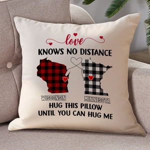 Love Knows No Distance Couple Pillow TH10 892343