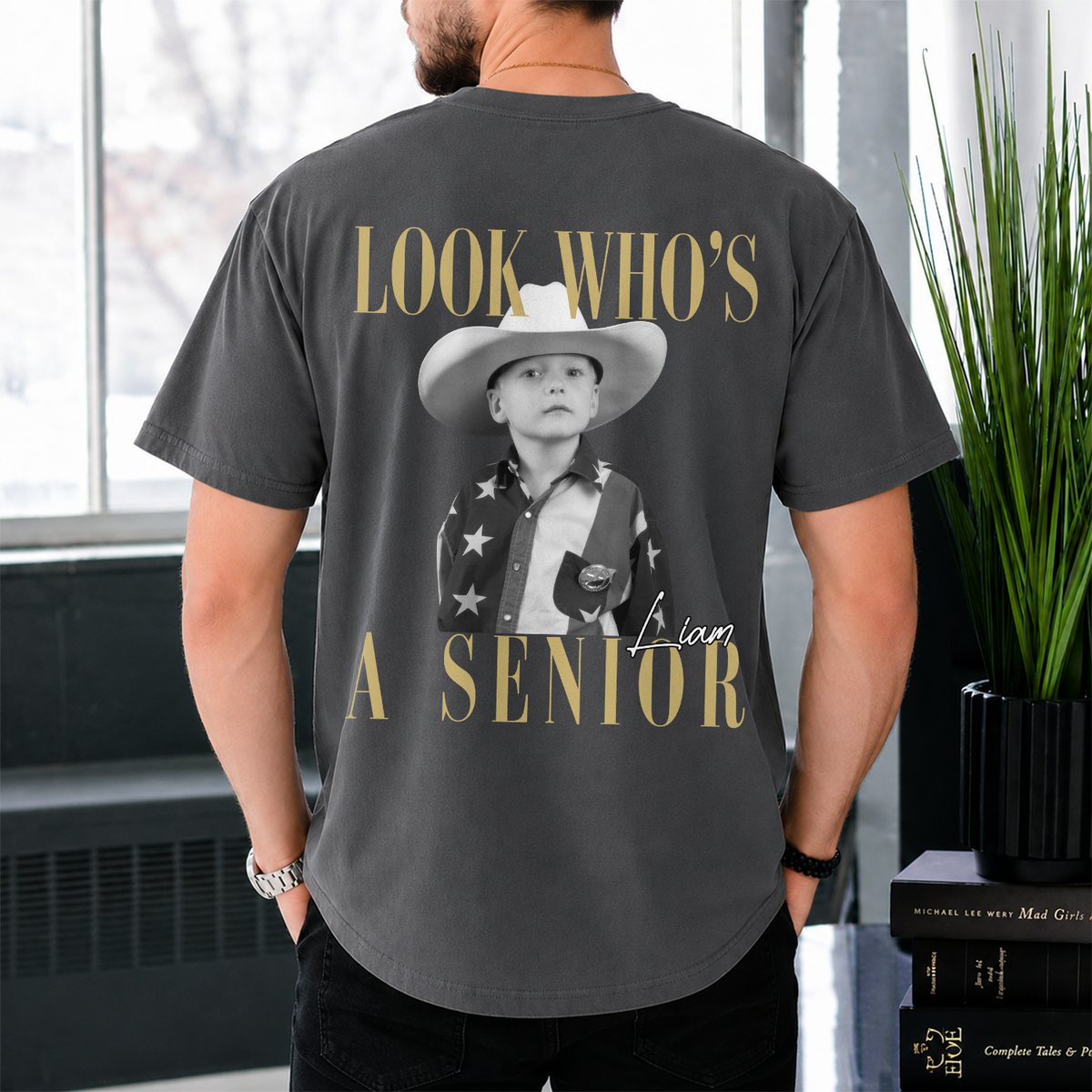 Custom Photo Look Who's A Senior Back Comfort Shirt - Back To School Gift HA75 922064