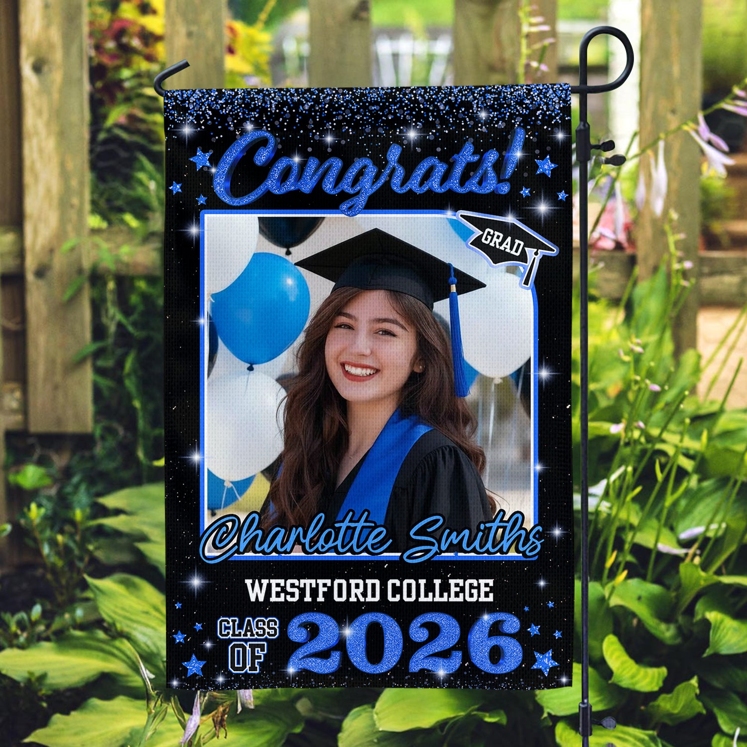 Custom Photo Class of 2026 Garden Flag Congrat Grad Gift, Graduation Decorations CH07 910756