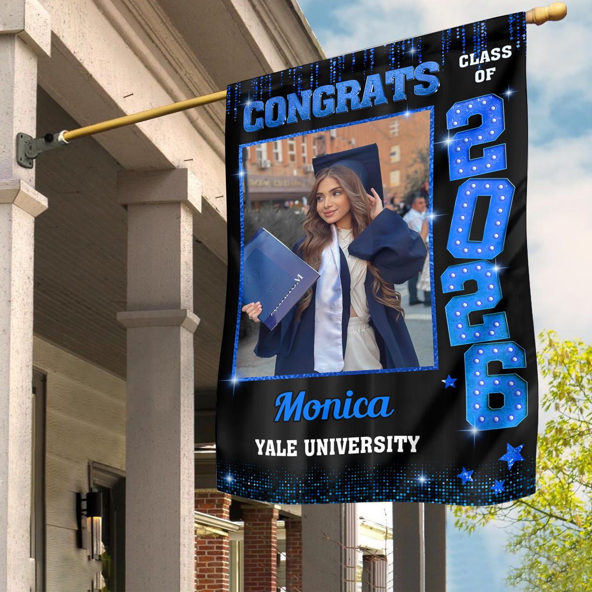 Custom Photo Congrats Class of 2026 Graduation Garden Flag CH07 910816