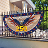 Custom Family Name American Flag - We The People Patriotic Eagle Non-Pleated Fan Flag CH07 910568