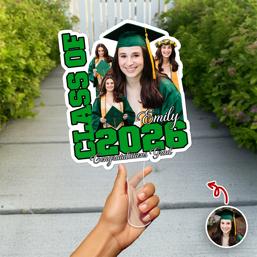 Custom Photo Class Of 2026 Graduation Face Fan HA75 920042