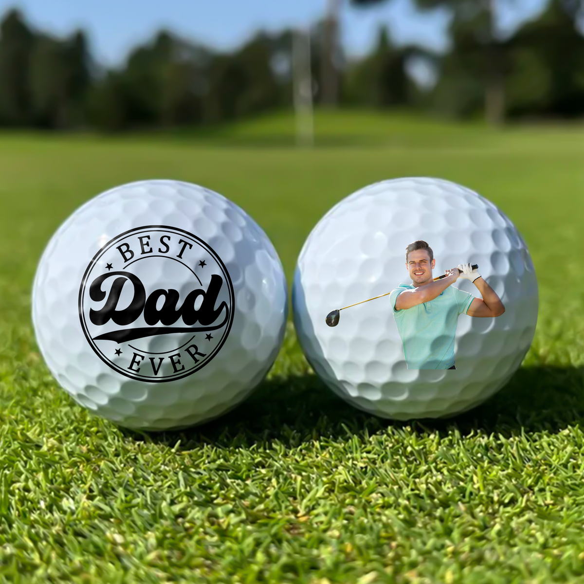 Custom Photo Best Dad Mom Ever Golf Ball LM32 897587