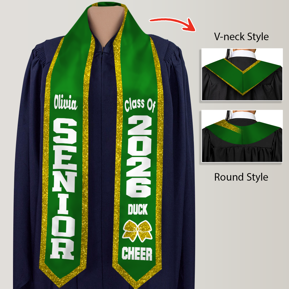 Personalized Senior Graduation Cheer Stole – Cheerleader Graduation Gift HA75 898884