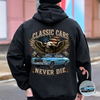 Custom Car Photo I'm Not Old I'm Classic Back Dark Shirt, Personalized Gifts For Dad, Grandpa, Family, Yourself CH07 180012
