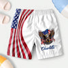 Personalized American Pride Patriotic 250th Anniversary Eagle Beach Short HA75 920880
