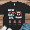 Best Truckin Dad - Personalized Dark Shirt TH10 894511