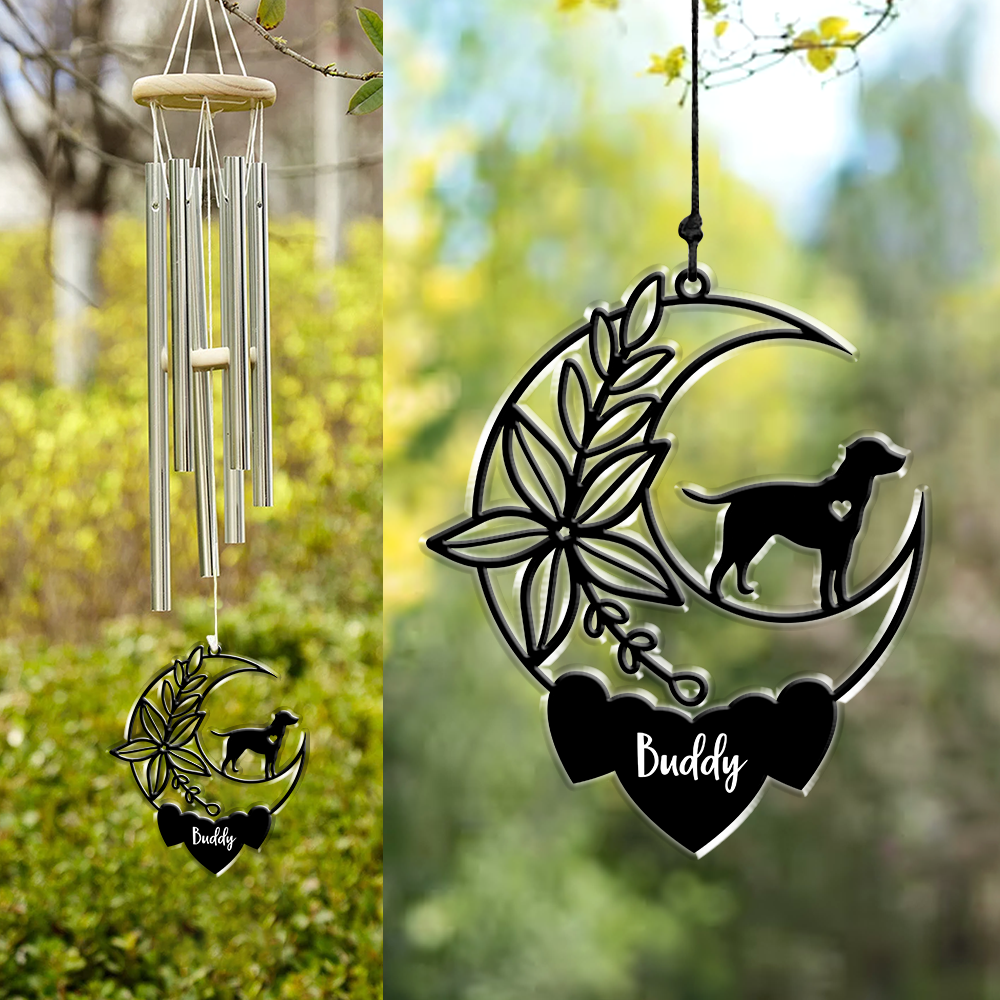 Personalized Dog Memorial Acrylic Wind Chimes For Dog Lovers LM32 893849