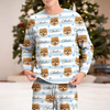 Custom Dog Cat Face Paw Pattern Sleepwear, Personalized Pet Lovers Christmas Gift TH10 170885