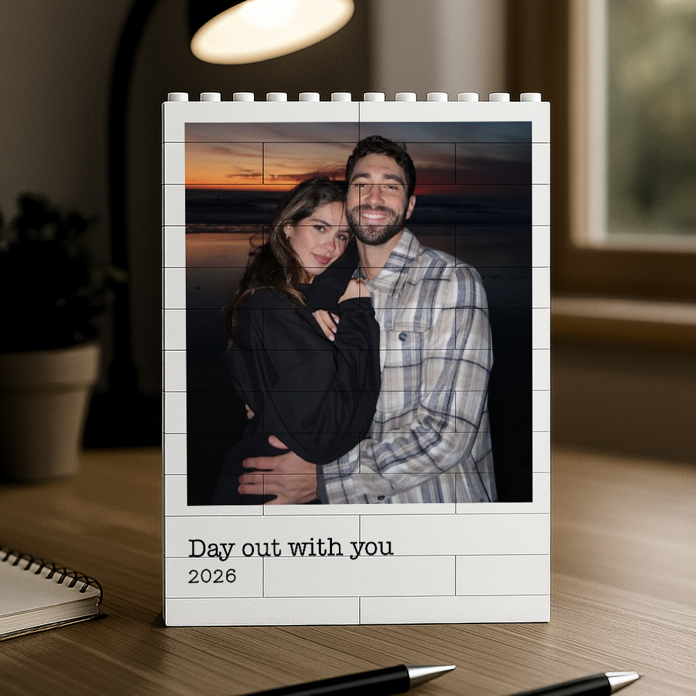 Custom Photo With Custom Message Building Brick Blocks Message Gift for Mom, Valentine & Holiday LM32 899469