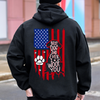 Personalized Best Dog Dad Ever We Woof You With US Flag Back Dark Shirt - Gift For Dog Lovers HO82 902860