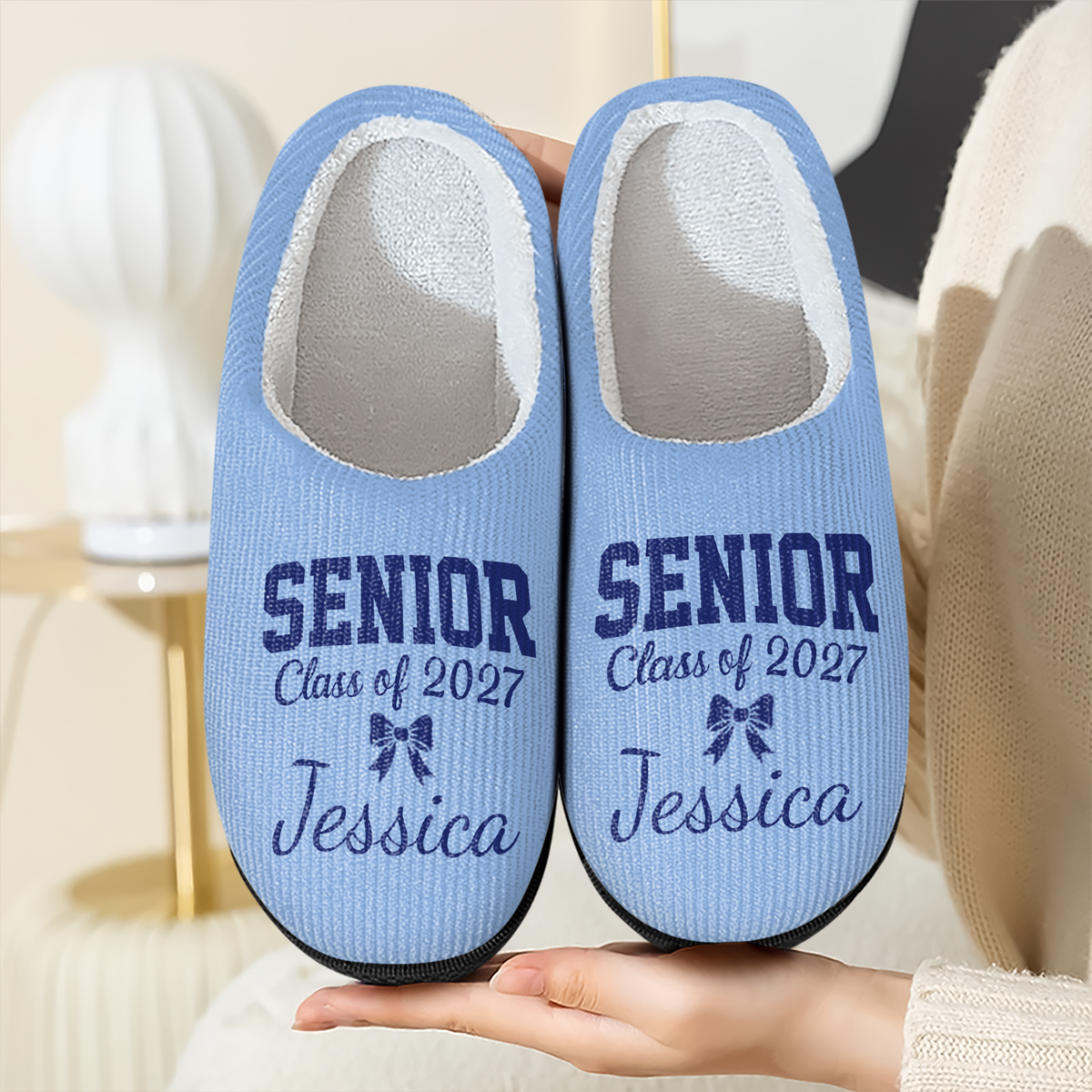 Personalized Name Senior Class of 2027 Slippers TH10 171005