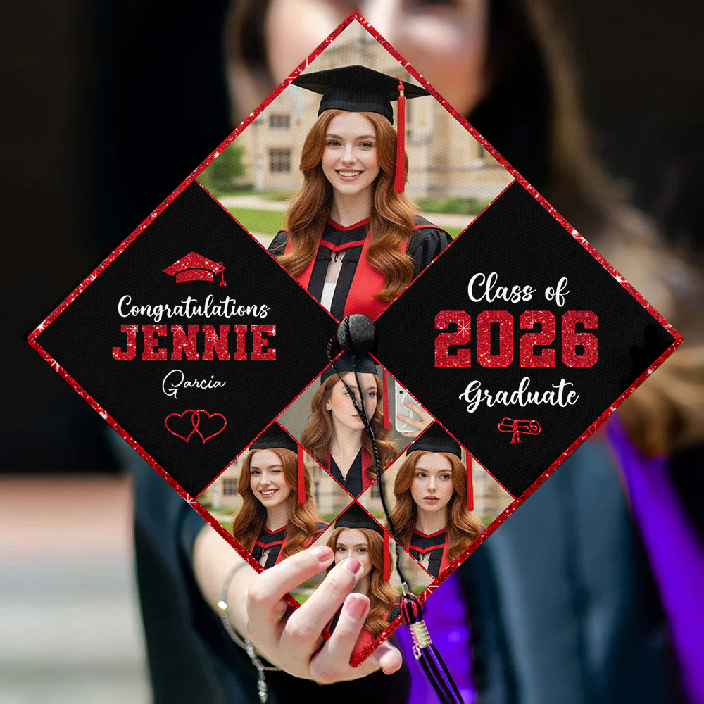 Custom Photo Class Of 2026 Personalized Graduation Cap Topper HA75 920814